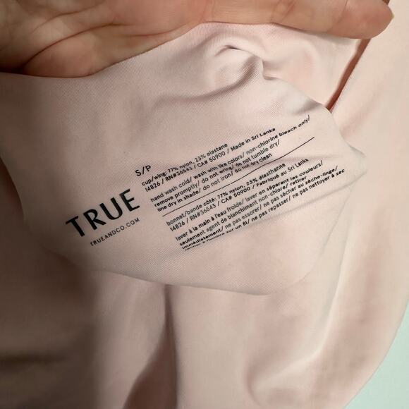 True and Co Women's Baby Pick True Body Boost‎ V-Neck Slip On Bra Size S - Picture 3 of 4